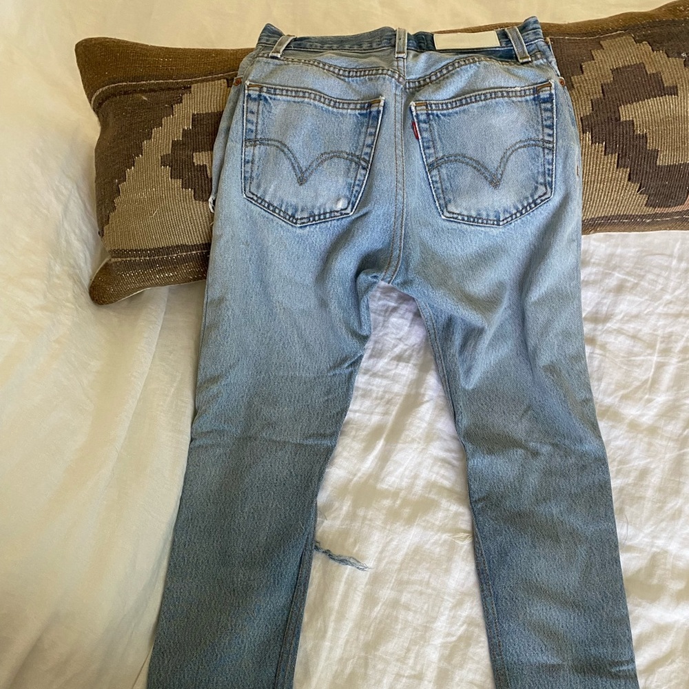 Re/Done High Rise Skinny Jeans - Picture 2 of 4